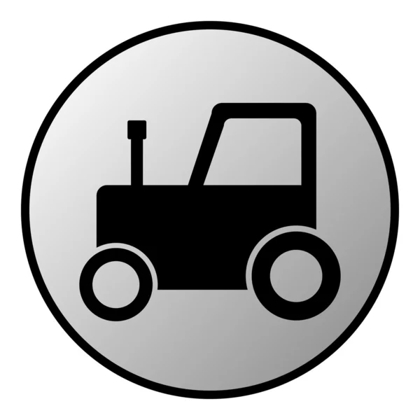 Кнопка трактора — стоковый вектор