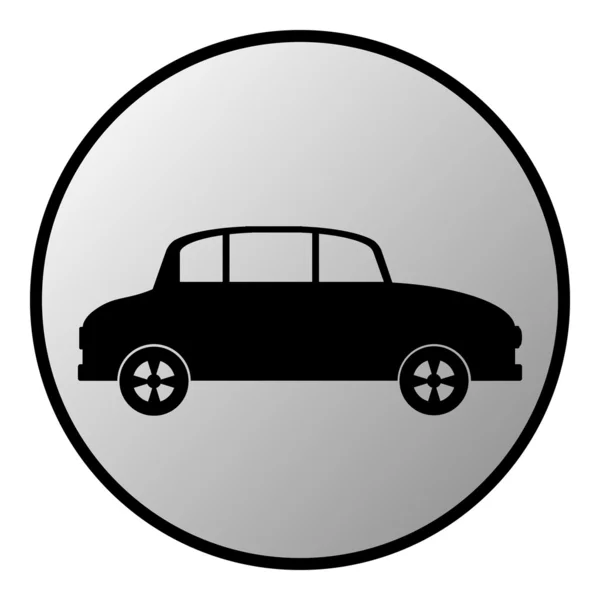 Botón coche — Vector de stock