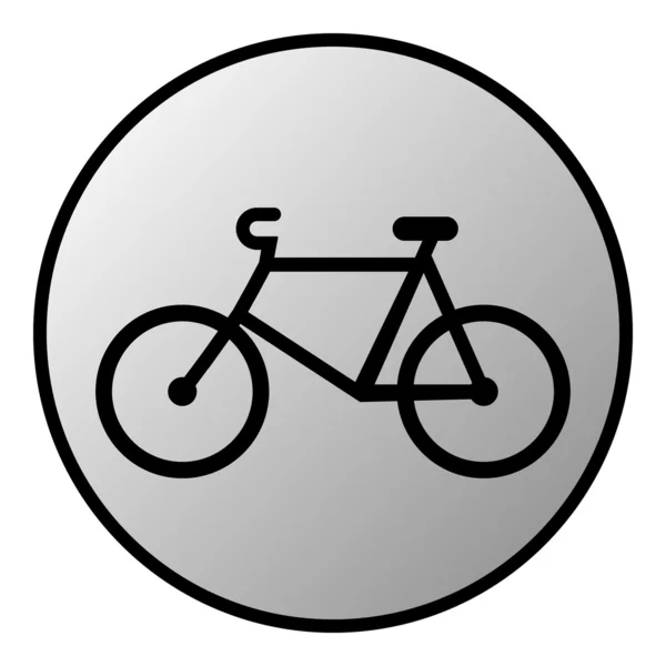 Bike button — Stock Vector
