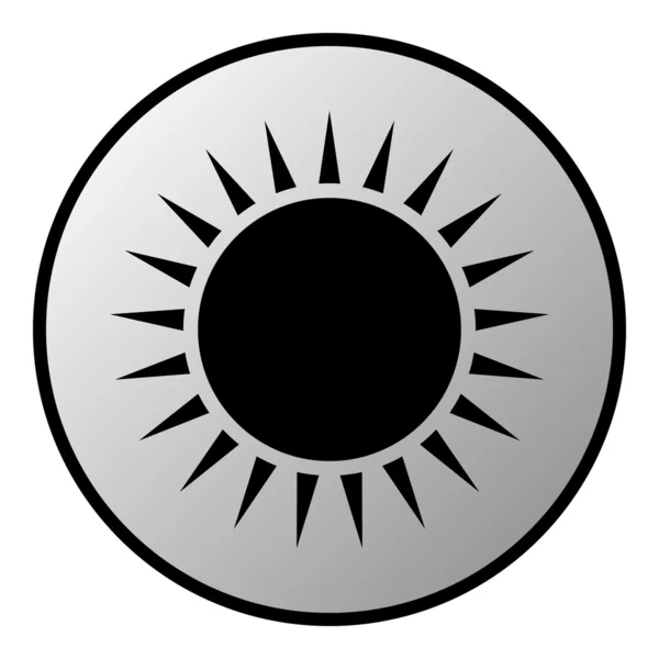 Bouton Soleil — Image vectorielle