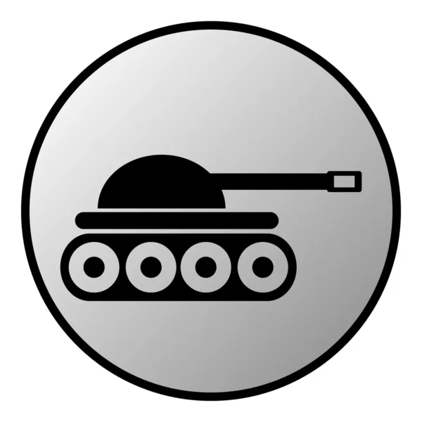 Panzer button — Stock Vector