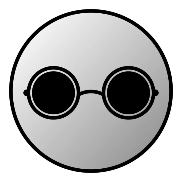 Botão de óculos — Vetor de Stock