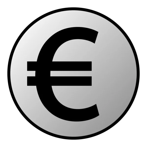 Botón euro — Archivo Imágenes Vectoriales