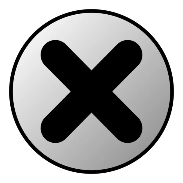 Delete button — Stock Vector