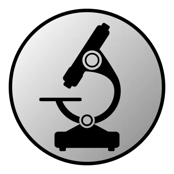 Przycisk mikroskopu — Wektor stockowy