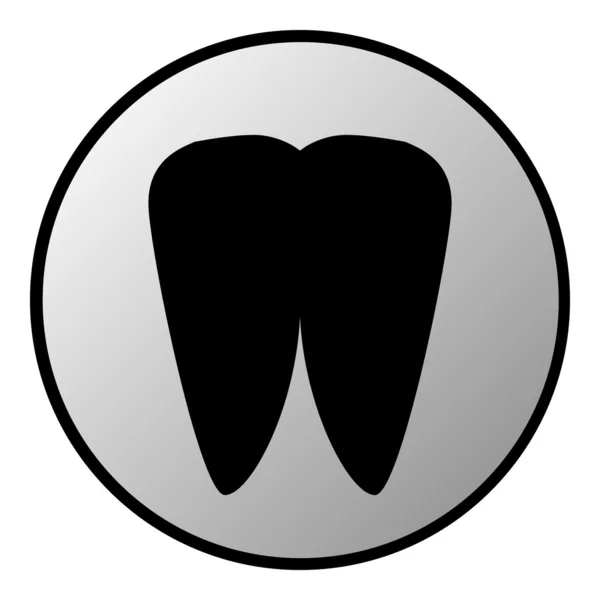 Botón de diente — Vector de stock