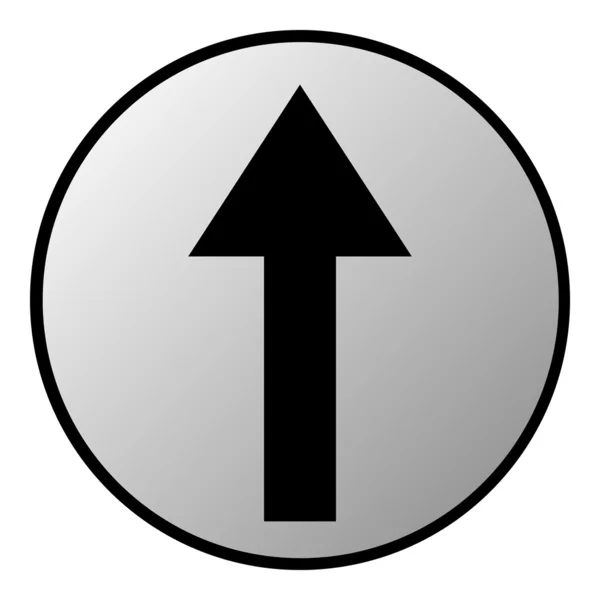 直線の矢印ボタン — ストックベクタ