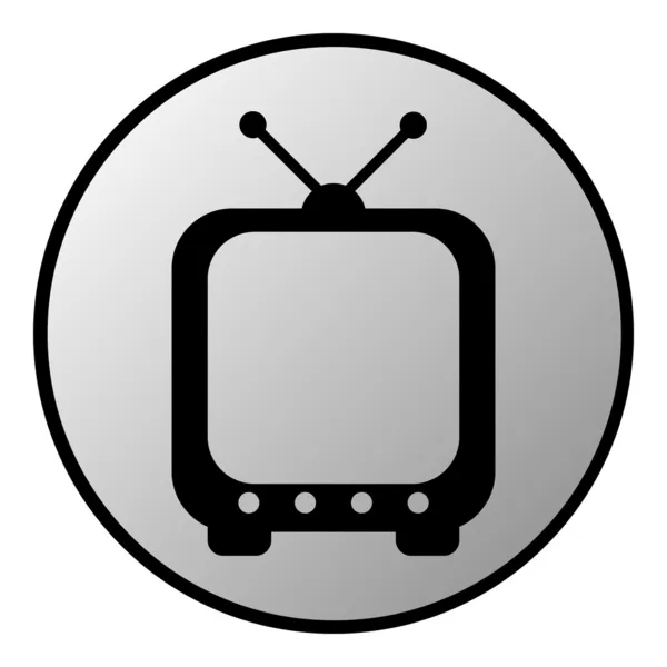 Pulsante tv — Vettoriale Stock