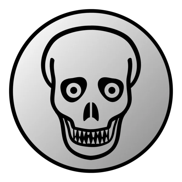 Zombie button — Stock Vector