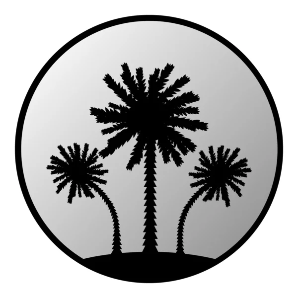 Botón Palm — Vector de stock