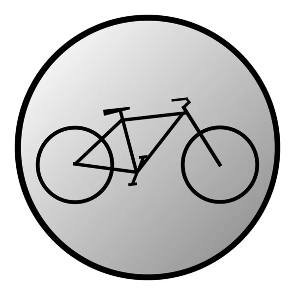 Botón bicicleta — Vector de stock