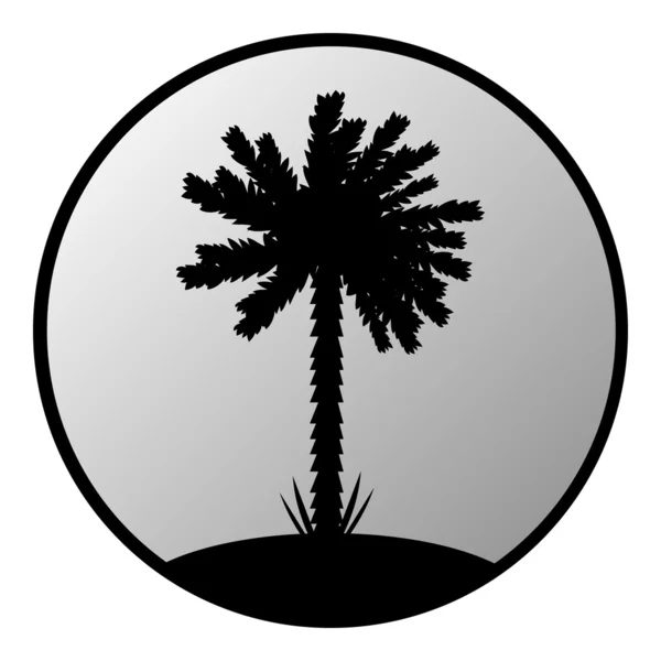 Bouton Palm — Image vectorielle