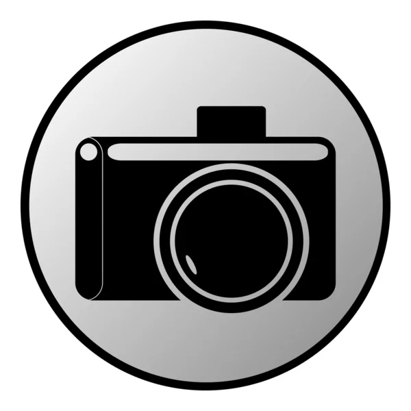 Pulsante fotocamera — Vettoriale Stock