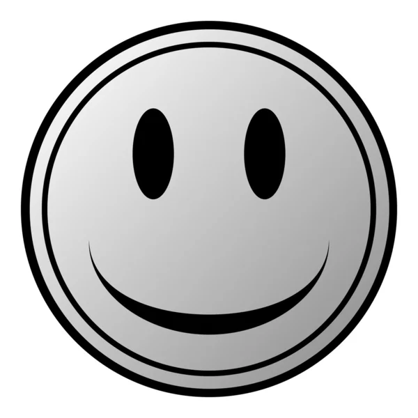 Lächeln Gesicht Kreis Taste — Stockvektor
