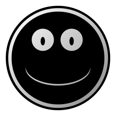 gülümsemek yüz daire düğmesi