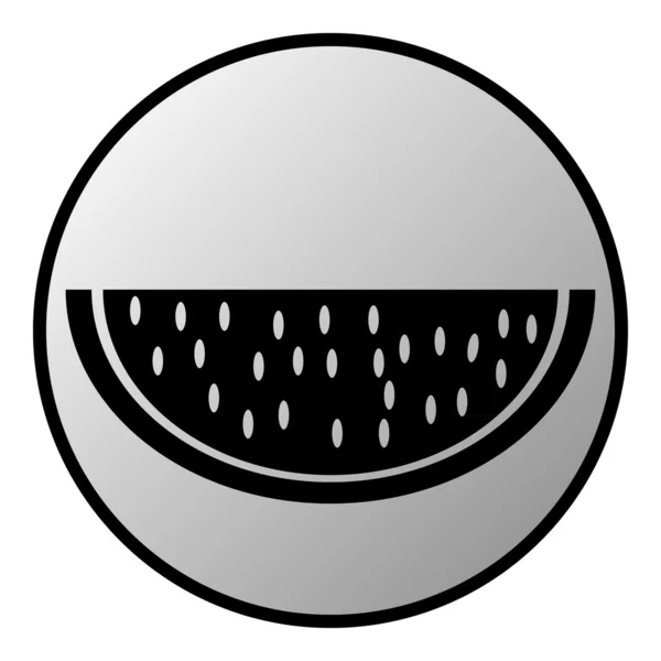 西瓜按钮 — 图库矢量图片