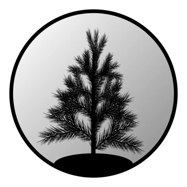 Κουμπί δέντρο έλατου — Διανυσματικό Αρχείο