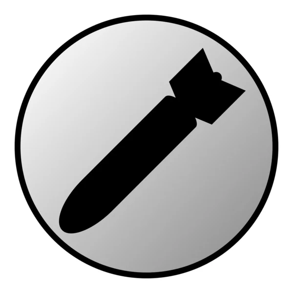 Pulsante bomba — Vettoriale Stock