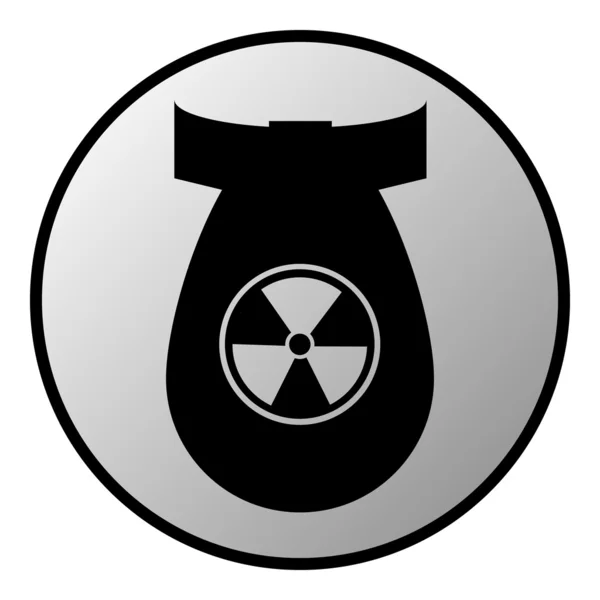 Bomb button — Stock Vector