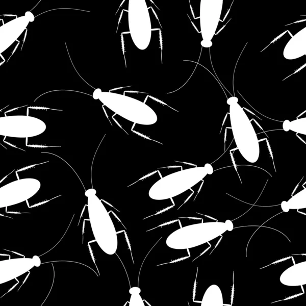 Cockroaches seamless pattern — Stock Vector