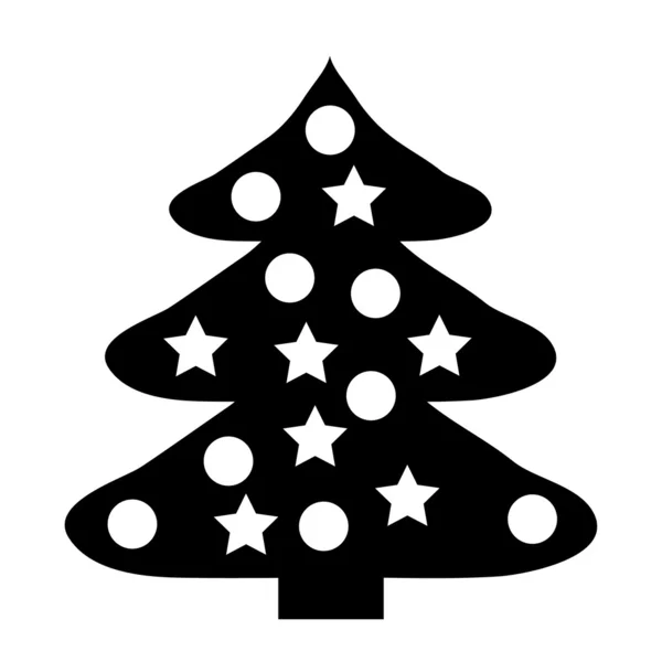 Icône arbre de Noël — Image vectorielle