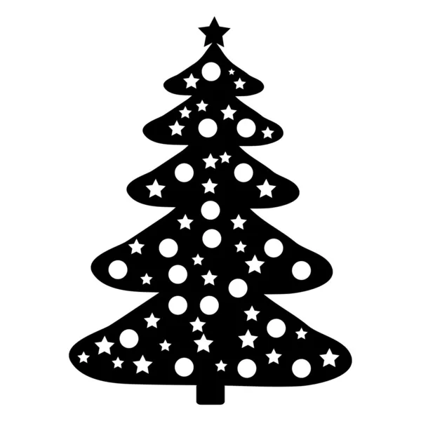 Icono del árbol de Navidad — Vector de stock