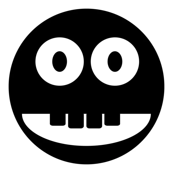 Smile ícone círculo rosto — Vetor de Stock