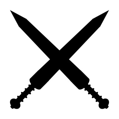çapraz gladius kılıç simgesi