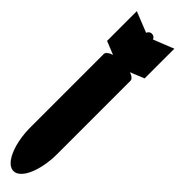 значок бомбы
