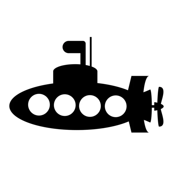 Icono submarino — Vector de stock