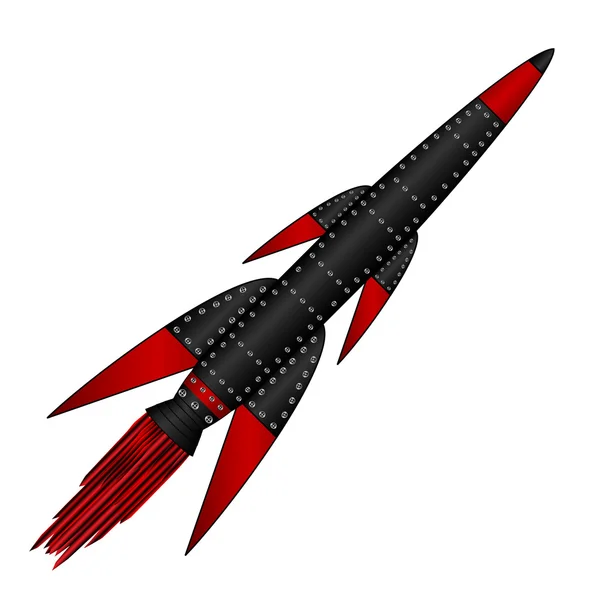 Military rocket icon — Stock Vector