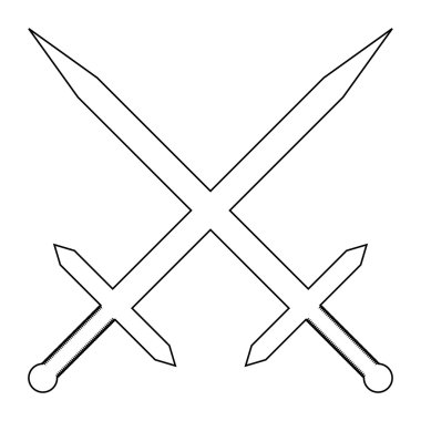 çapraz kılıç simgesi