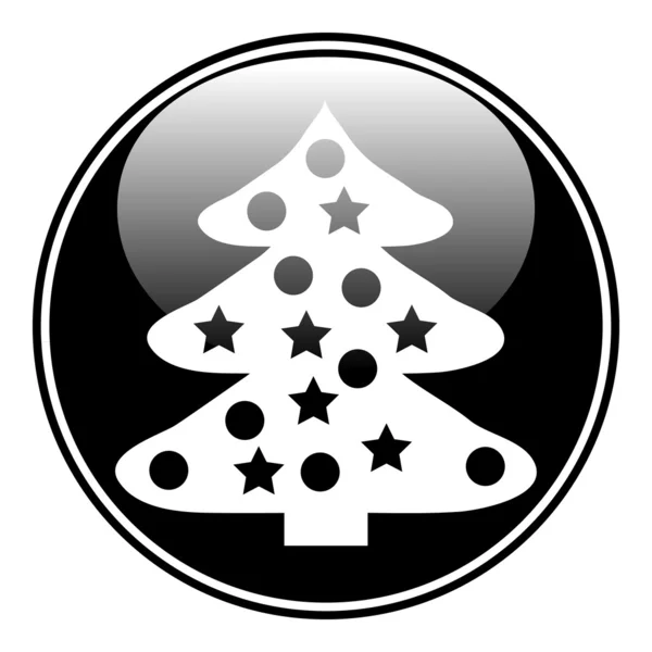 Icono del árbol de Navidad — Vector de stock