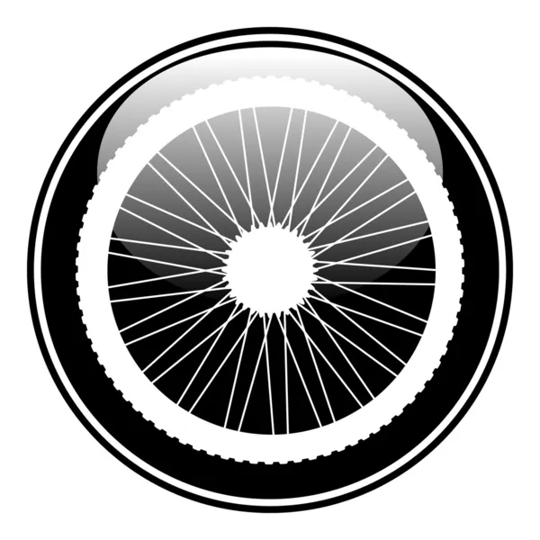 Bisiklet tekerleği simgesi — Stok Vektör