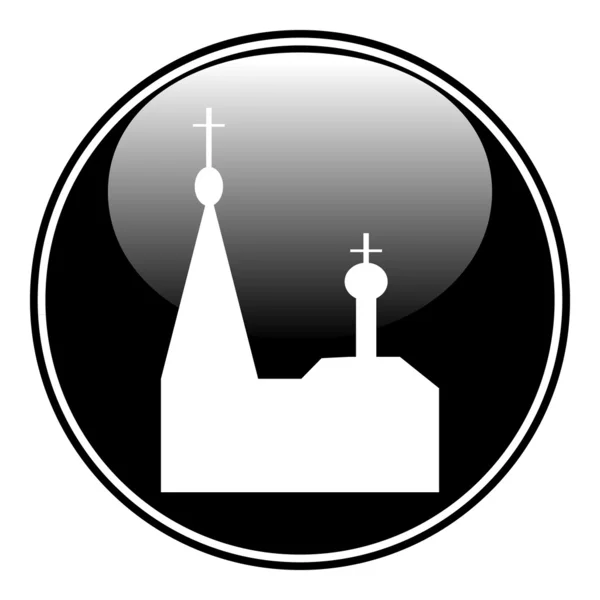 Orthodox church button — Stock Vector