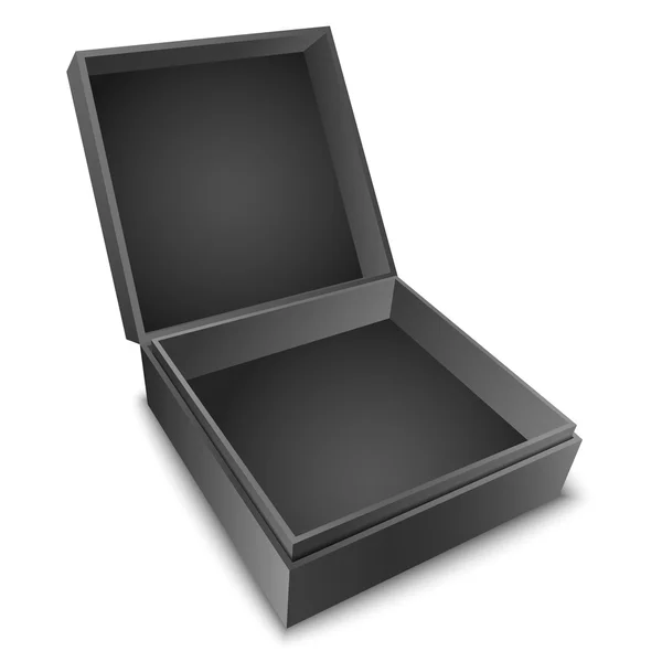 Caja de regalo negro — Vector de stock