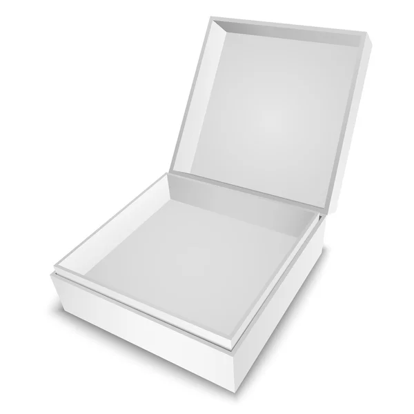 Gift Box White — Stock Vector