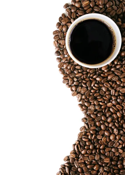 Kaffeebohnen Hintergrund — Stockfoto