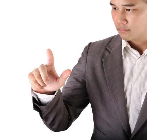 Bussiness man point up him arm — Stock Photo, Image