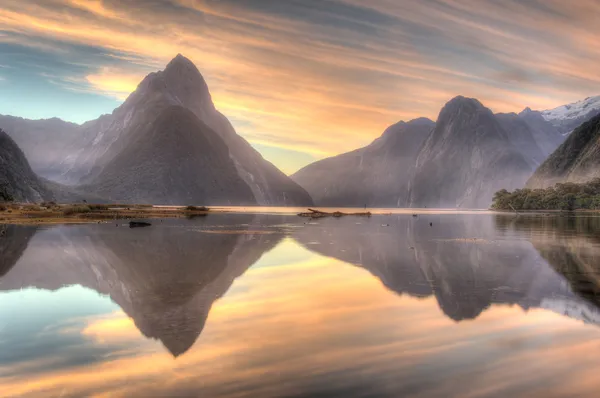 Milford zvuk, Nový Zéland — Stock fotografie