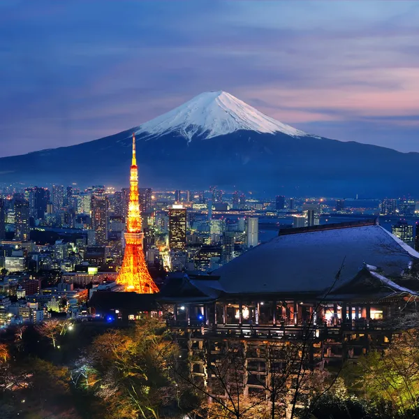 Різні туристичні місця призначення в Японії — стокове фото