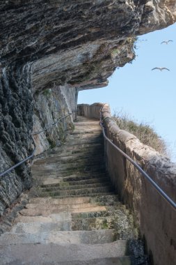 merdiven Kral aragon - bonifacio, Korsika, Fransa
