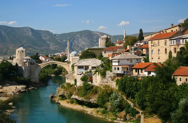 Nézet-Mostar — Stock Fotó