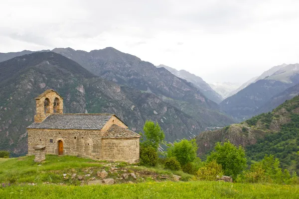 Kyrkan i vall de boi, Katalonien — Stockfoto