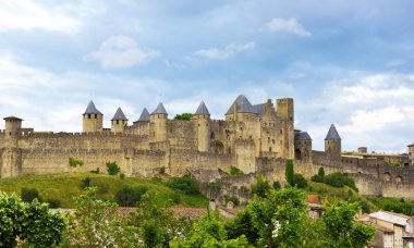 Old town of Carcassone clipart