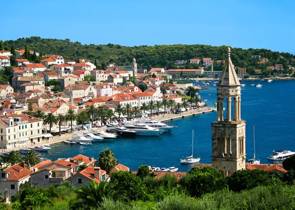 Hvar by i Kroatien - Stock-foto