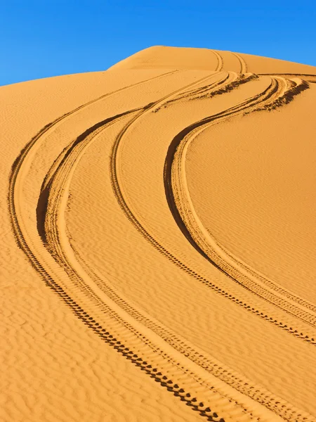 Ruta en las dunas — Foto de Stock