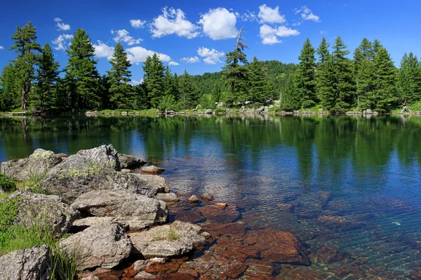 Озеро Хридско в Черногории — стоковое фото