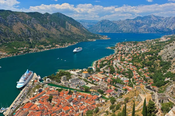 Kotor and Boka Kotorska bay — Stock Photo, Image