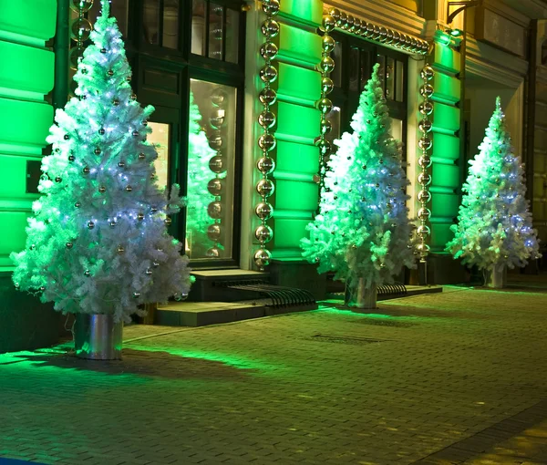 Christmas trees, Moscow — Stock Photo, Image